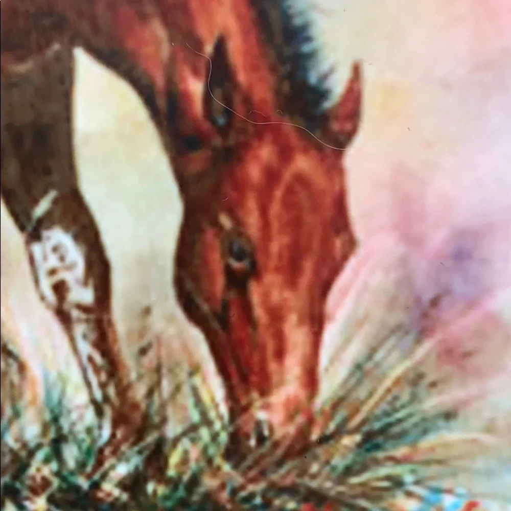 Ceramic Horse Art Tile